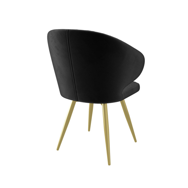 Стул ROB-R BLACK DIVA 24 GOLD